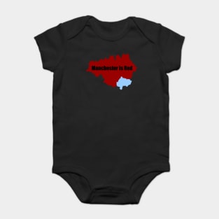 Manchester is Red Baby Bodysuit